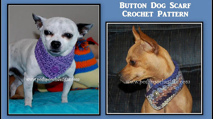 Learn to Crochet an Adorable Dog Button Scarf