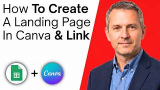 How To Create A Landing Page In Canva And Link To Google Forms And Sheets