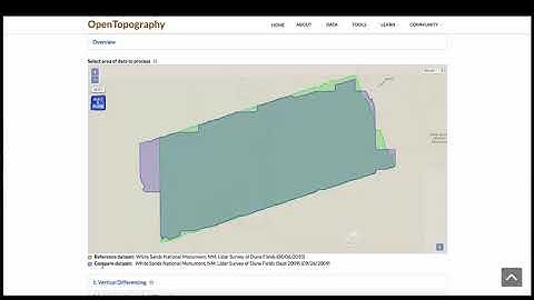 OpenTopography Tutorial: Vertical Differencing Change Detection