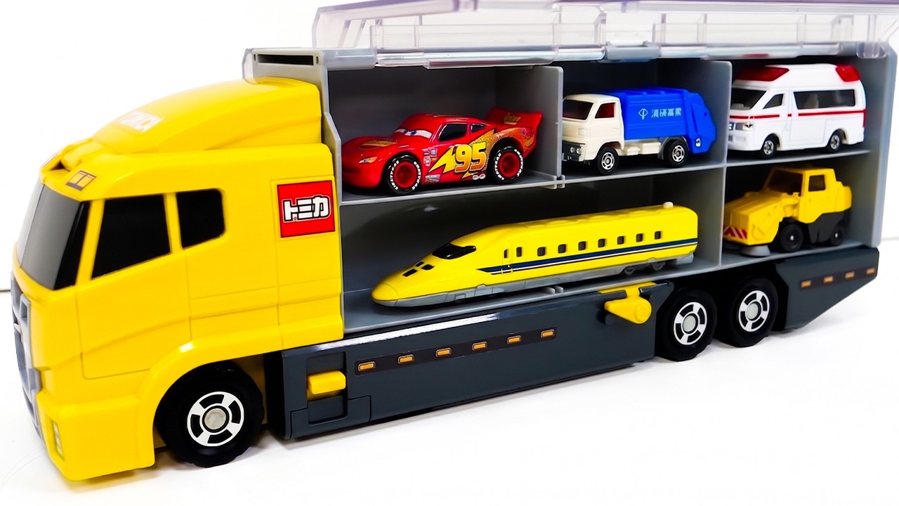 ミニカーセット 約70台 トミカ☆世界の高級な車のミニカーを開封してコンボイへ収納☆ホンダ