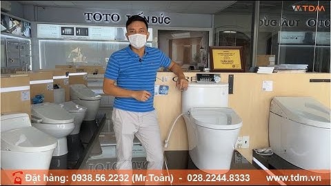 TDM.VN | Review bồn cầu Ecowasher TOTO MS887RE2 (MS887E2) bàn cầu 1 khối nắp rửa cơ 1 chế độ rửa