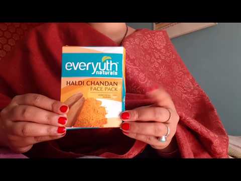Everyuth naturals haldi chandan face pack home facial powder  review,