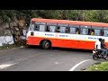 KSRTC Bus & Heavy Load Lorry & Bike Crossing 9th Dhimbam Hairpin Bend Hills Dangerous Road TN