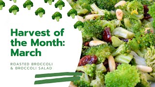 HOTM: March: Broccoli 2 Ways