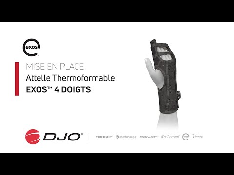 Attelle de doigt externe Thermoformable Donjoy Exos - Remodelable