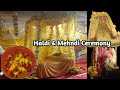 Haldi  mehndi ceremony  dulhan ki haldi  mehndi ka rasam   salma taj vlog