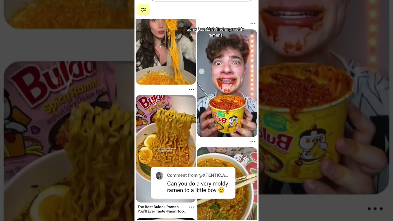 going from raw ramen to a little boy.|