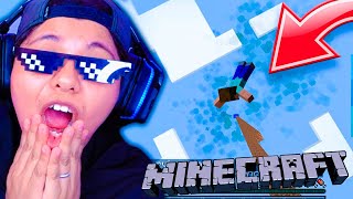 SALTANDO a una PISCINA desde lo MAS ALTO EN MINECRAFT 😱 | Fue épico | Pathofail