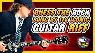 Guess the ROCK song by its iconic GUITAR RIFF 🤘🎸 | Music Quiz