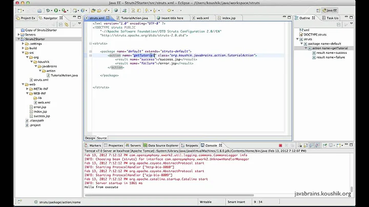 Struts 2 Tutorial 05 - Understanding Namespaces