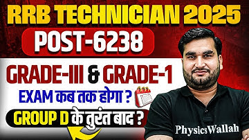 RRB Technician New Vacancy 2025 | RRB Technician Exam Date 2025 | Railway Technician Update