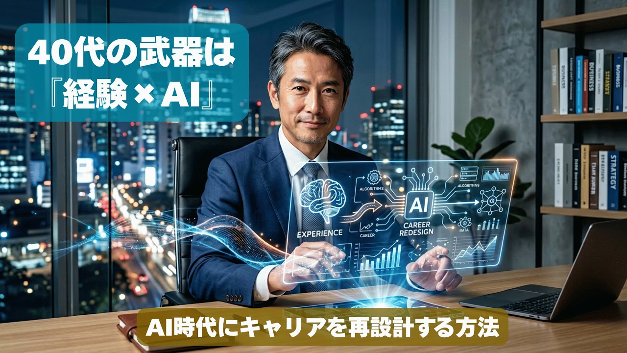 40代の武器は「経験×AI」：AI時代にキャリアを再設計する方法