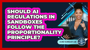 Should AI Regulations In Sandboxes Follow The Proportionality Principle? - AI and Technology Law