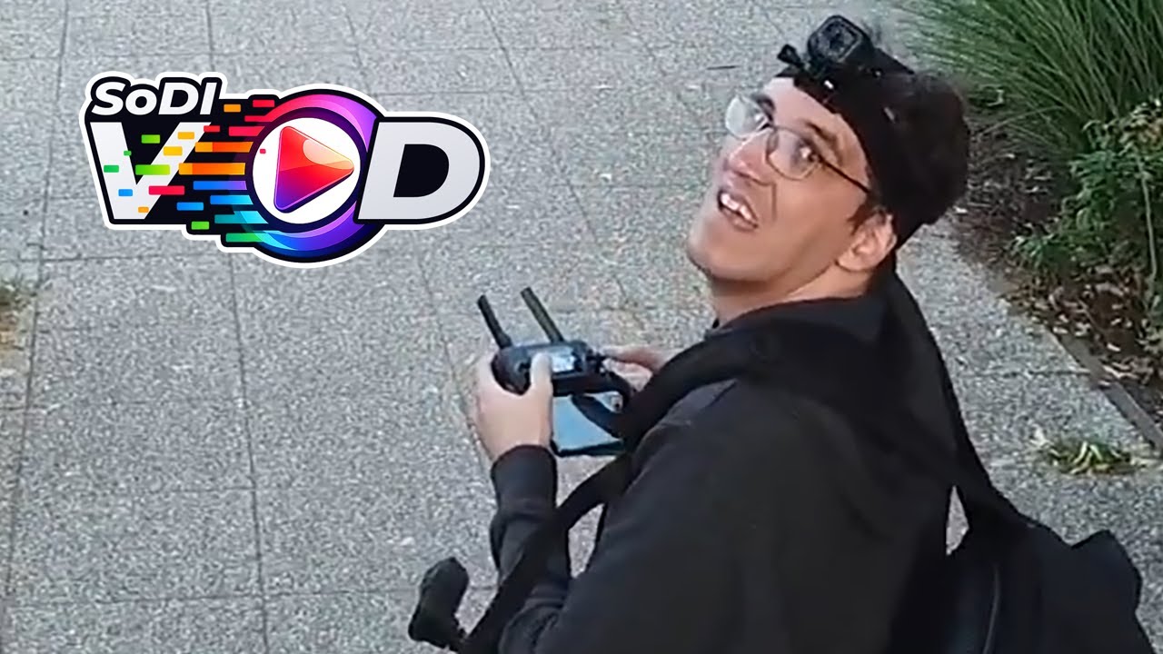 SoDI drónozik - Kicsit jobb drónos biciklis teszt Berlin, Treptower Park