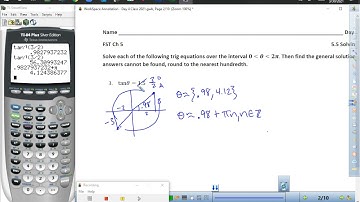 Day 4 Solving Trig Equations