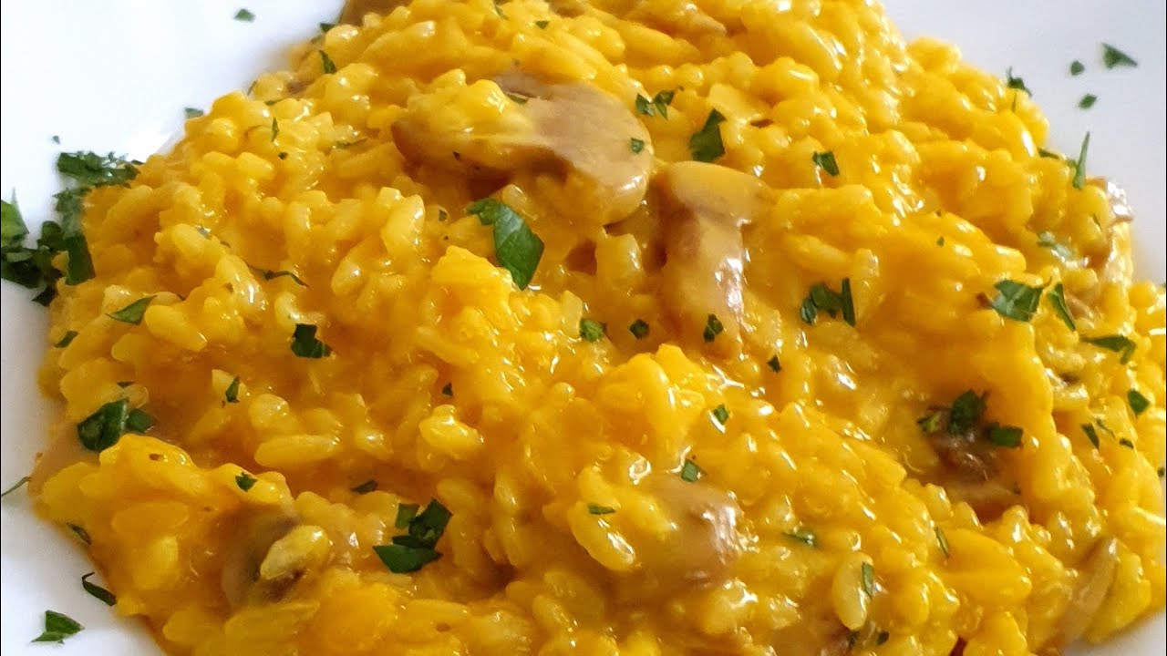 Donne in cucina RICETTA BIMBY TM6 RISOTTO FUNGHI E ZAFFERANO SEMPLICE E