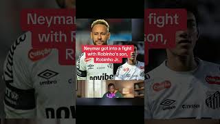 Neymar got into a fight with Robinho’s son Robinho jr. #neymar #santos #robinhojr #futbol #soccer