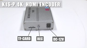 K1S-P POE 4K UHD HDMI To IP Live Streaming Video Encoder H.264 H.265 HDMI Encoder.