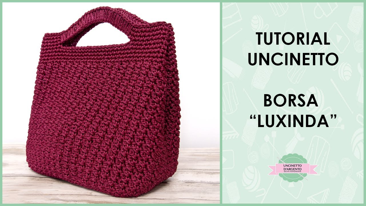 Tutorial borsa uncinetto Luxinda, tote bag punto suzette