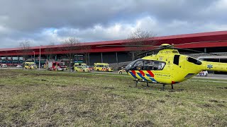 Zware aanrijding in Utrecht. Hulpdiensten met spoed van en naar het incident!