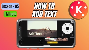 How to Add Text and Titles in Kinemaster - Lesson 05 Kinemaster Tutorial