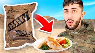 Eating ONLY Military Food for 24 Hours!!