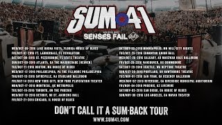 Sum 41 - 2016 Fall Tour W/ Senses Fail And As It Is