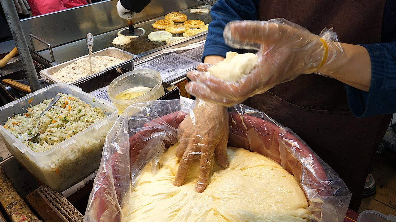4계절 줄서서 먹는 호이 호떡 안양중앙시장 / korean famous sweet pancake