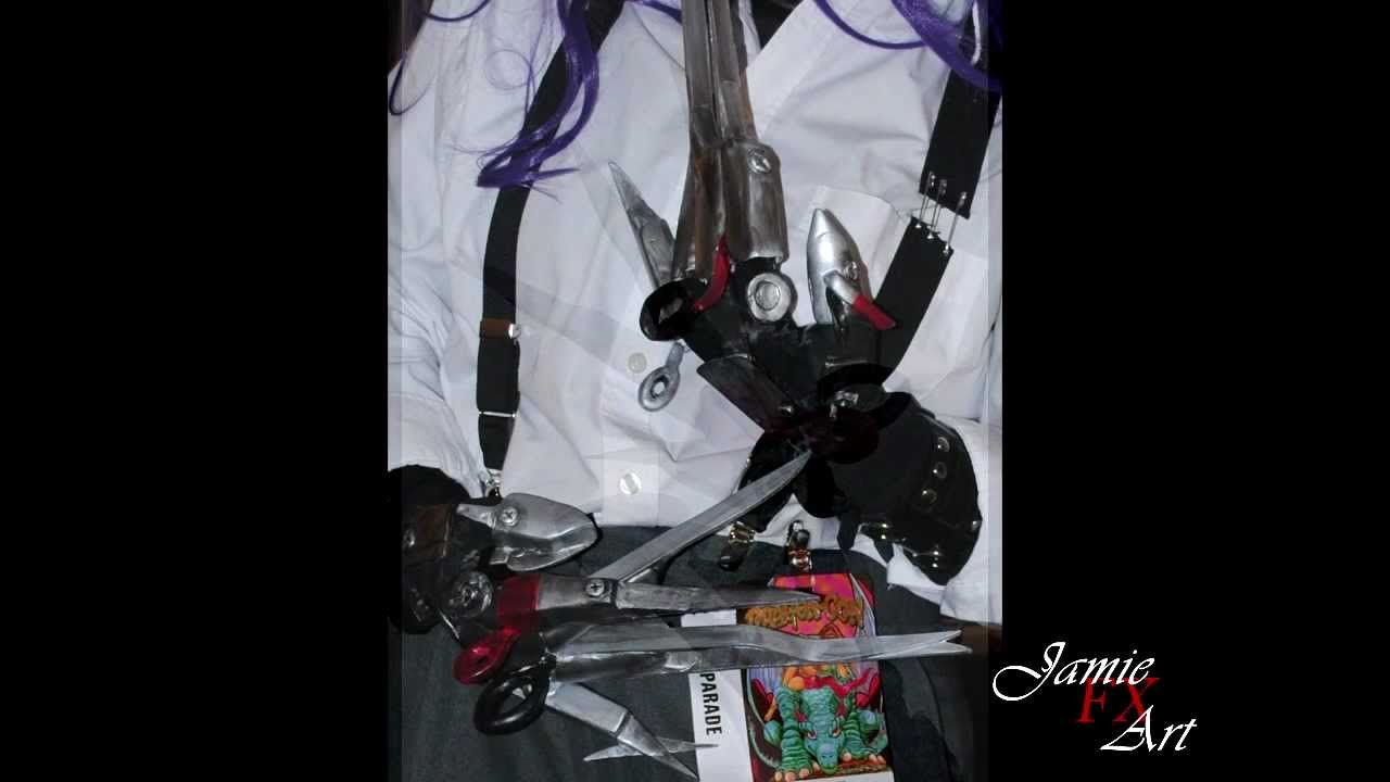 How to Make Edward Scissorhands Tutorial - YouTube
