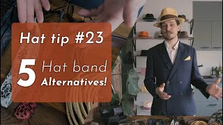 Five 🖐️ Alternatives to the traditional grosgrain ribbon hat band!