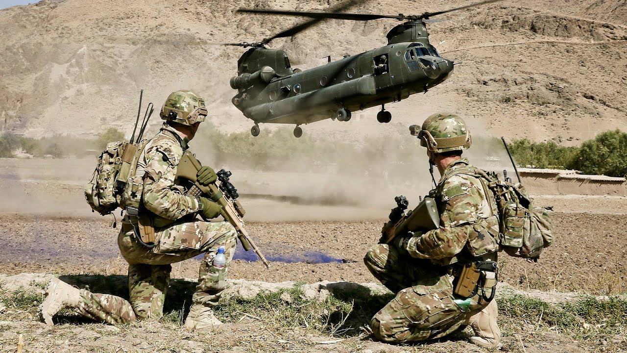 Australian Soldiers and US Marines Intense Military Combat Training