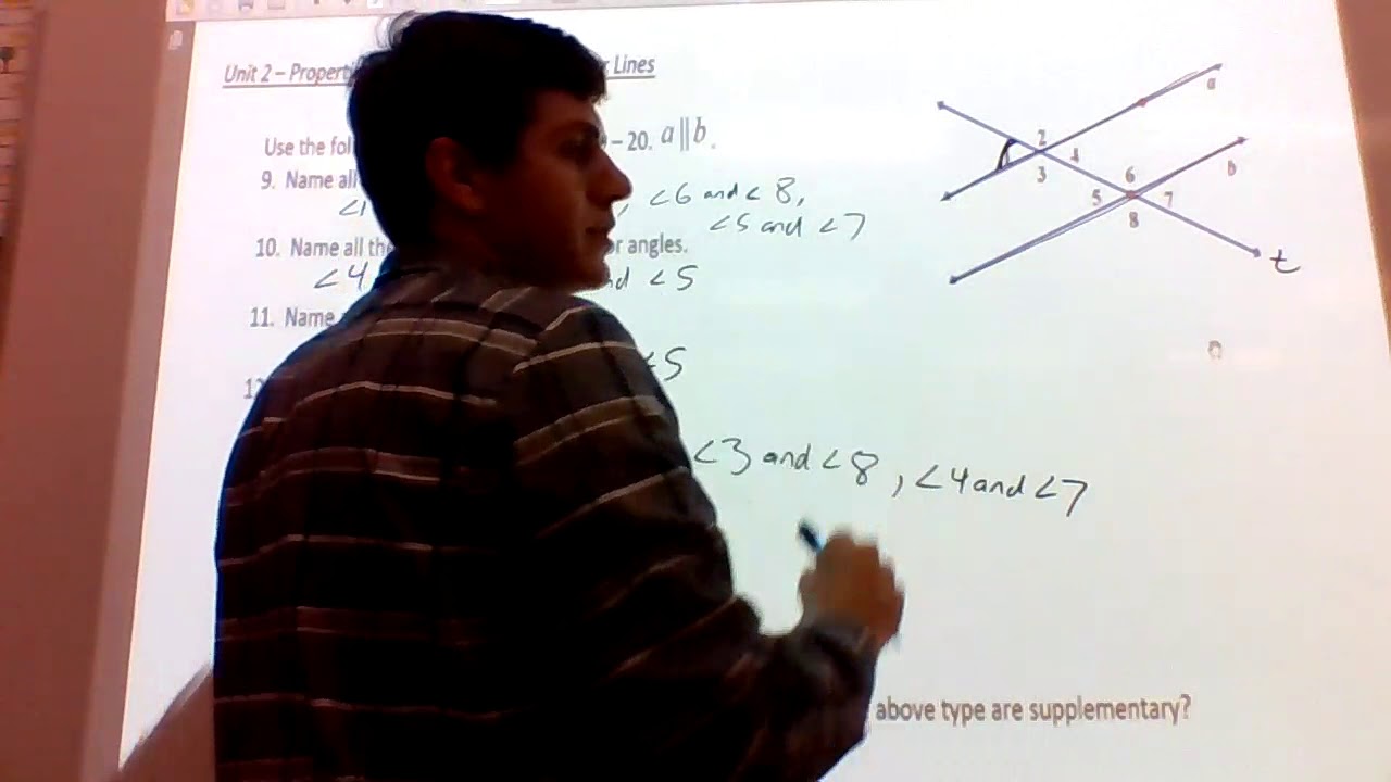 Geometry Semester 1 Study Guide Part 2 (Unit 2) - YouTube