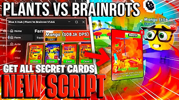 Plants Vs Brainrots NO KEY Script – Brainrot Spawner, Dupe Cards/Plants, Auto Farm (Pastebin)