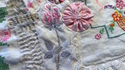 Slow Stitch My Mini Quilt First Look #Roxysjournalofstitching Vol 8 Gathered Things #slowstitchdqb