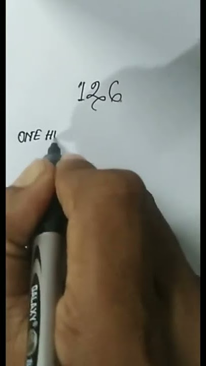 how to write number 126 (Day-126)(06-05-22) #shorts