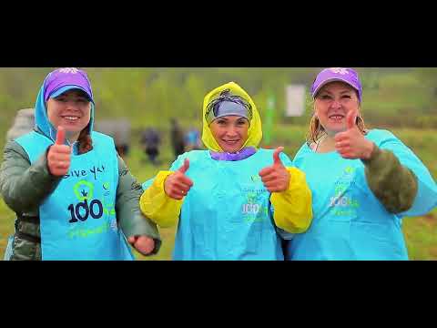 100 гектар. Посадка леса в Новосибирске. Съемка сюжетов
