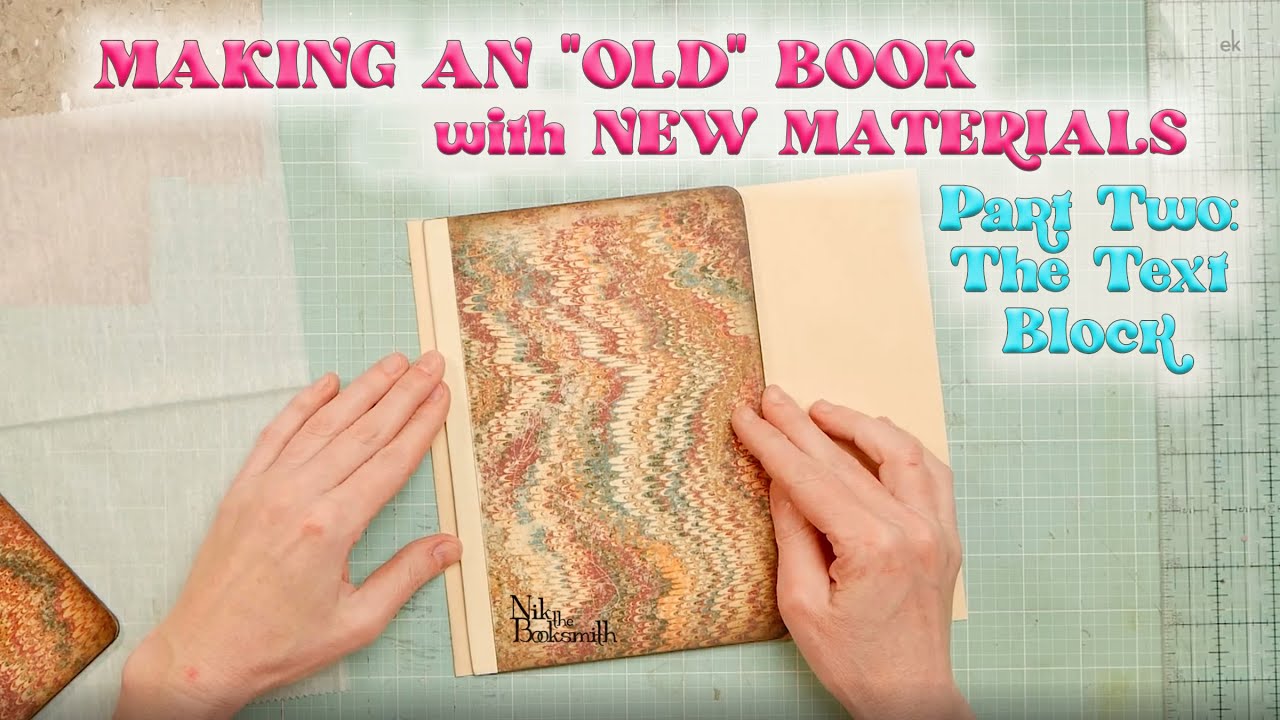 MAKING AN "OLD" BOOK WITH NEW MATERIALS 📚 Part 2 - YouTube