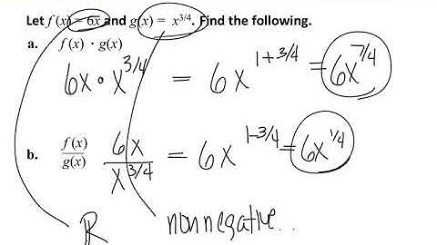 3.3 Perform Function Operations and Composition part 1