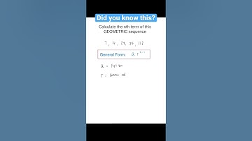 Geometric Sequence Nth Term - GCSE Maths #shorts #maths #gcse