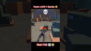 Vector full m249 squad 🥵 hard attack gameplay 😃#shortsfeed #shortvideo #shorts #bgmi