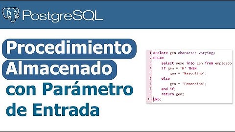 Crear Procedimiento Almacenado con parámetros de entrada - PostgreSQL   pgAdmin #postgresql