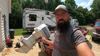 Boating Hack for Electric Trim Failure  How to Manually Lift An Outboard Motor