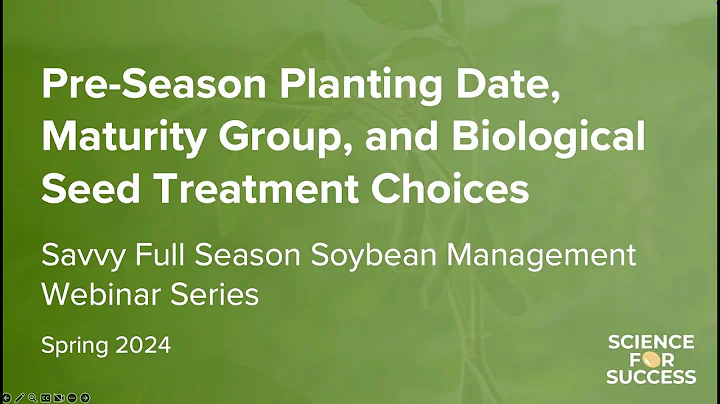 Pre-Season Maturity Group, Planting Date, and Biological Seed Treatment Choices in Soybean