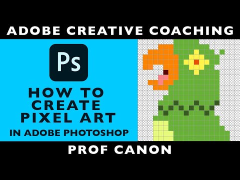 How to create Bitmap or Pixel art in Adobe Photoshop