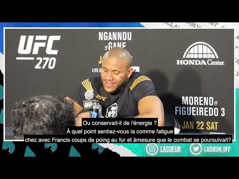 UFC 270 Ciryl Gane revient sur son combat contre Francis Ngannou "je veux ma revanche"