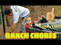 HELPING WITH RANCH CHORES