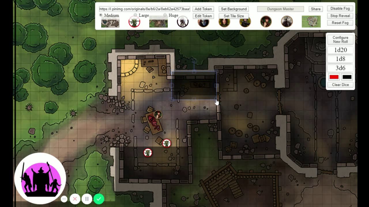 Digital D20 Virtual Tabletop: Fog of War