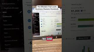 The mistake #smallbusinessowner make when it comes to #quickbooksonline is costing them hundreds