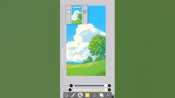 Drawing Aesthetic scenery #digitalart #ibispaintx #tutorial #art #painting #foryou
