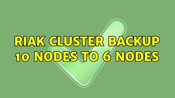 Riak cluster backup 10 nodes to 6 nodes